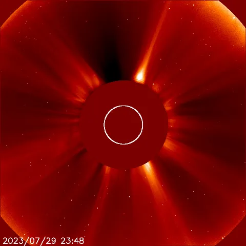 Image of solar wind