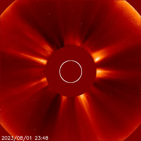 Image of solar wind