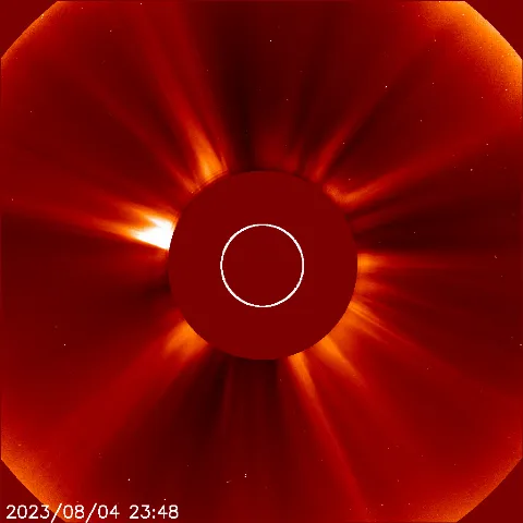 Image of solar wind