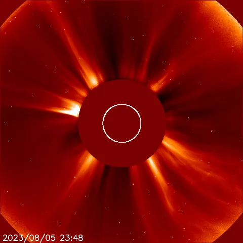 Image of solar wind