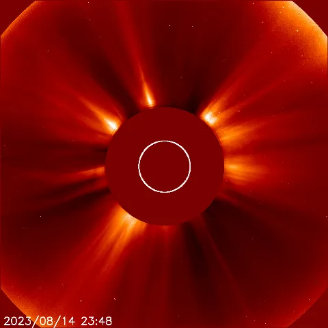 Image of solar wind