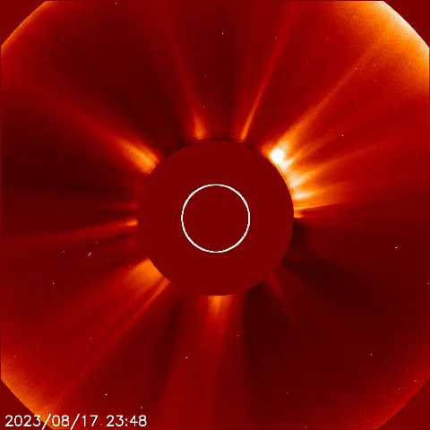 Image of solar wind