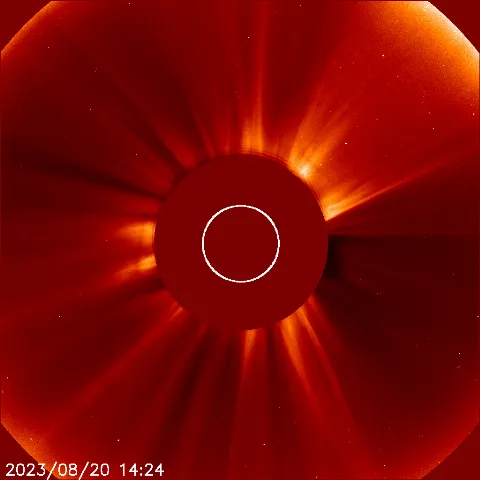 Image of solar wind