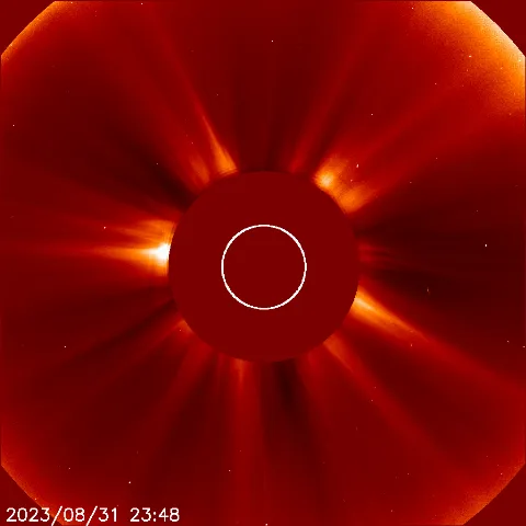 Image of solar wind