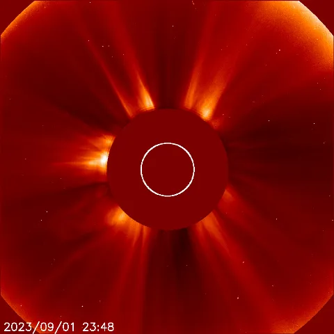 Image of solar wind