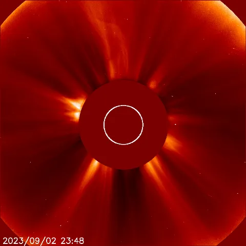 Image of solar wind