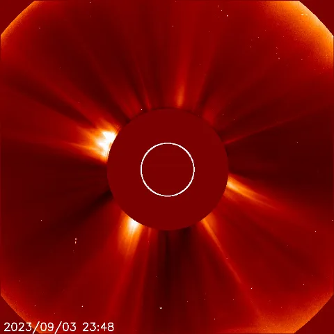 Image of solar wind