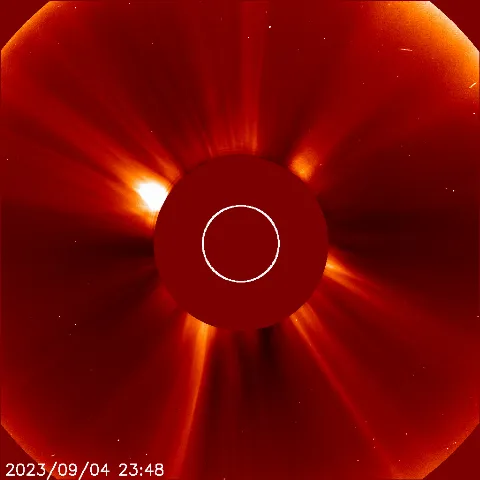 Image of solar wind