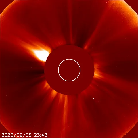 Image of solar wind