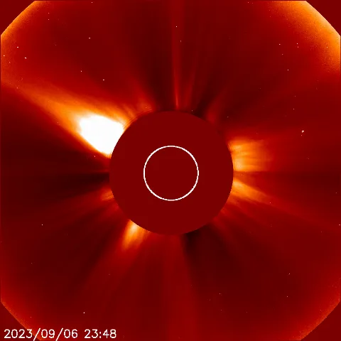 Image of solar wind