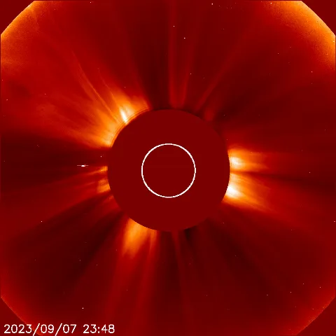 Image of solar wind