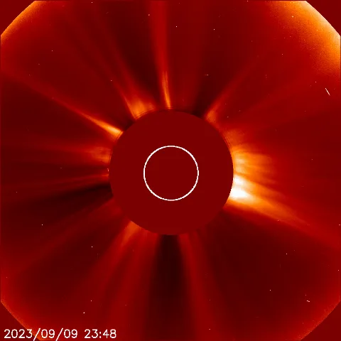 Image of solar wind