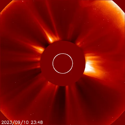 Image of solar wind