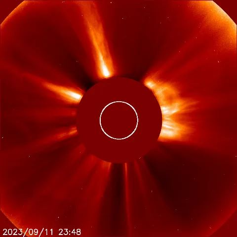 Image of solar wind