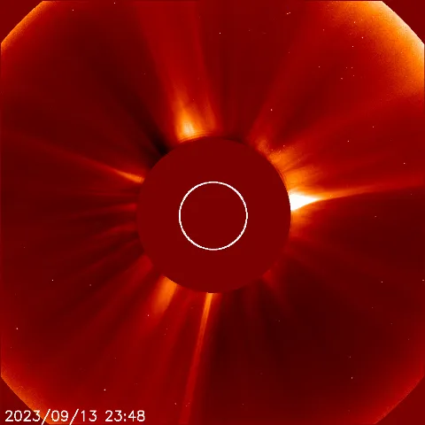 Image of solar wind