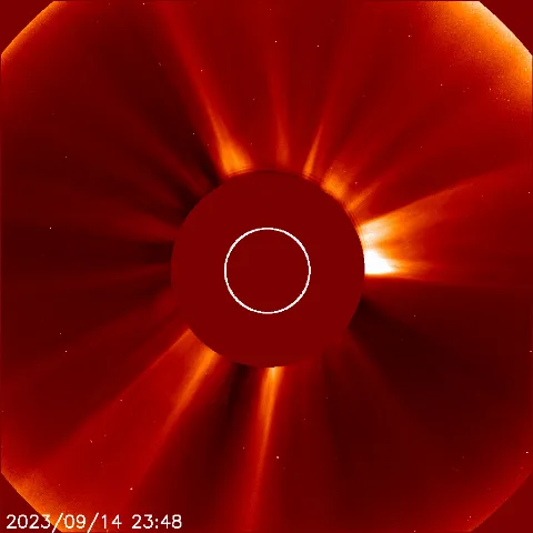 Image of solar wind