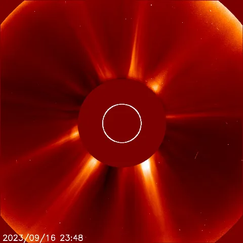 Image of solar wind