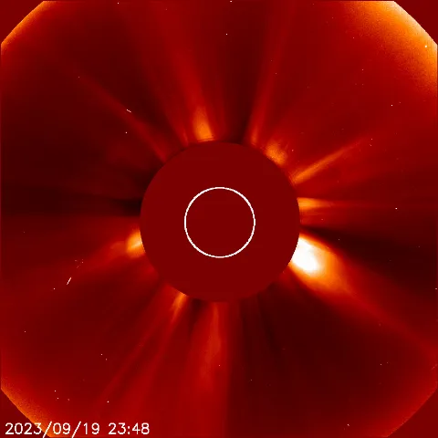 Image of solar wind