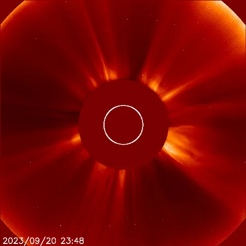 Image of solar wind