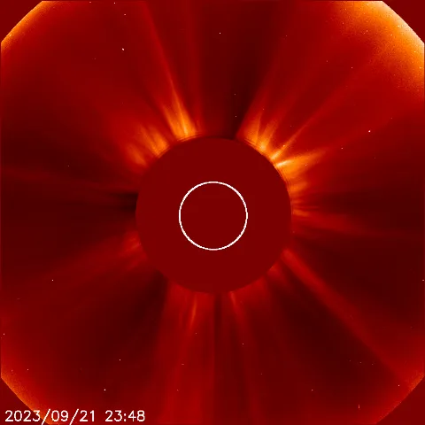 Image of solar wind