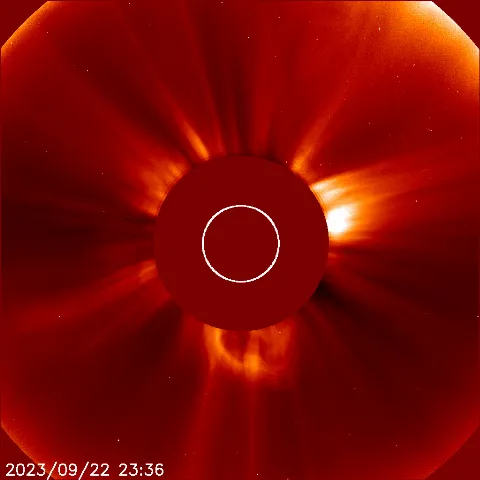 Image of solar wind