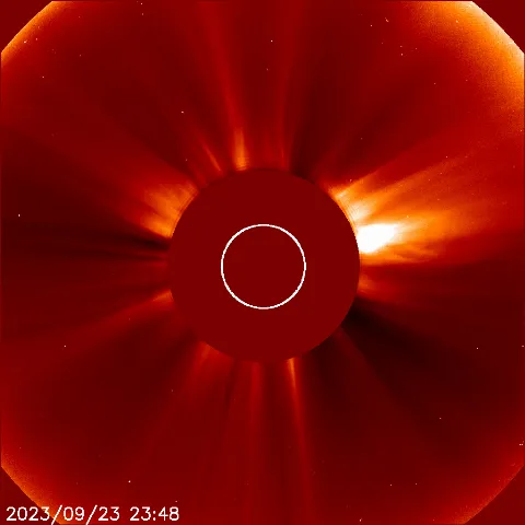 Image of solar wind