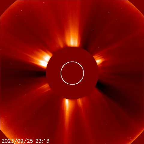 Image of solar wind