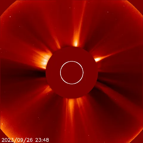 Image of solar wind