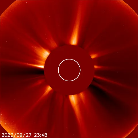 Image of solar wind