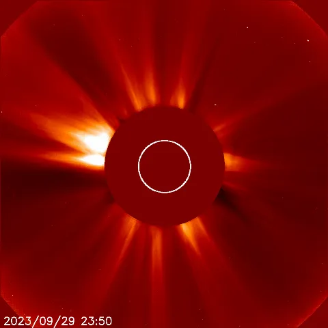 Image of solar wind