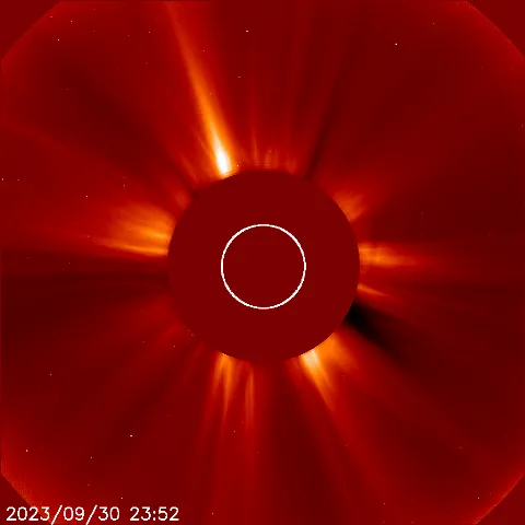 Image of solar wind