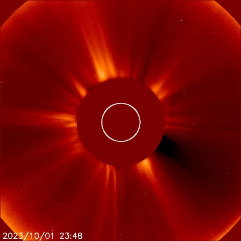 Image of solar wind