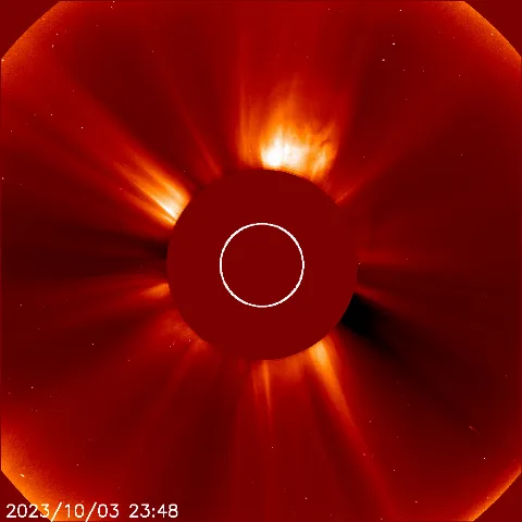 Image of solar wind