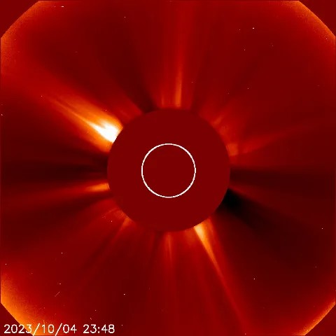 Image of solar wind