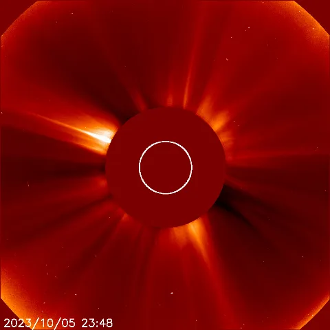 Image of solar wind