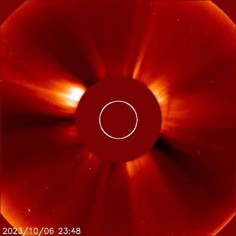 Image of solar wind