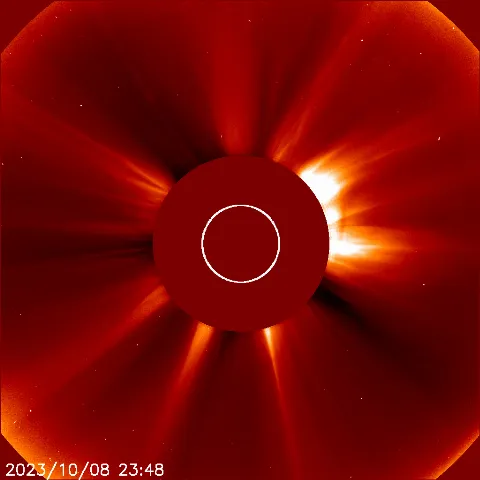 Image of solar wind