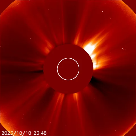 Image of solar wind