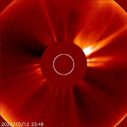 Image of solar wind