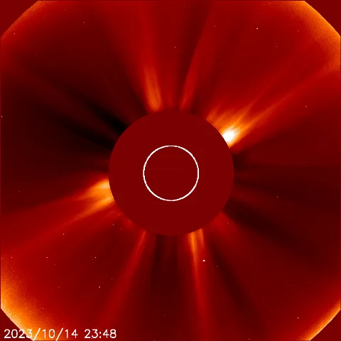 Image of solar wind