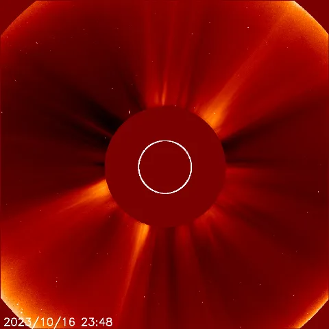 Image of solar wind