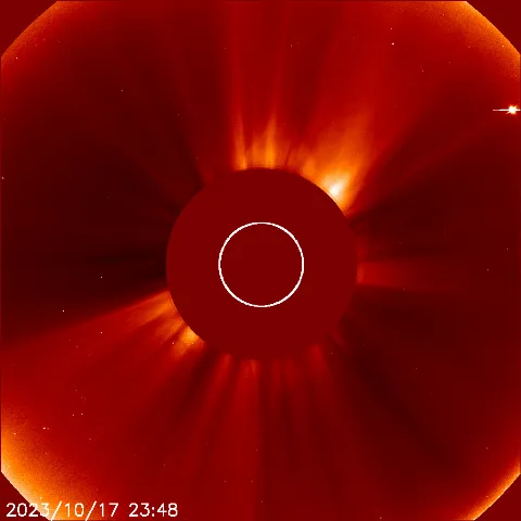 Image of solar wind