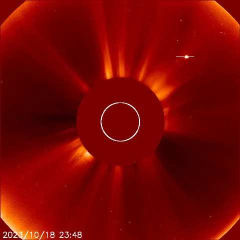 Image of solar wind