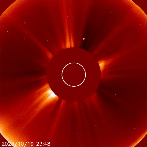 Image of solar wind