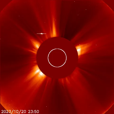 Image of solar wind