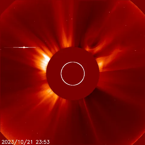 Image of solar wind