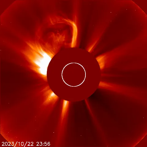 Image of solar wind