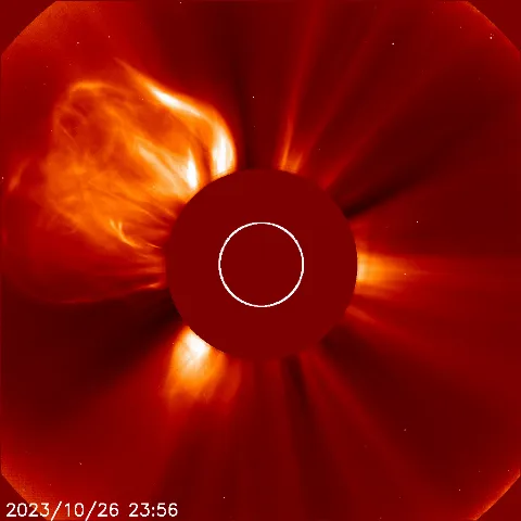 Image of solar wind