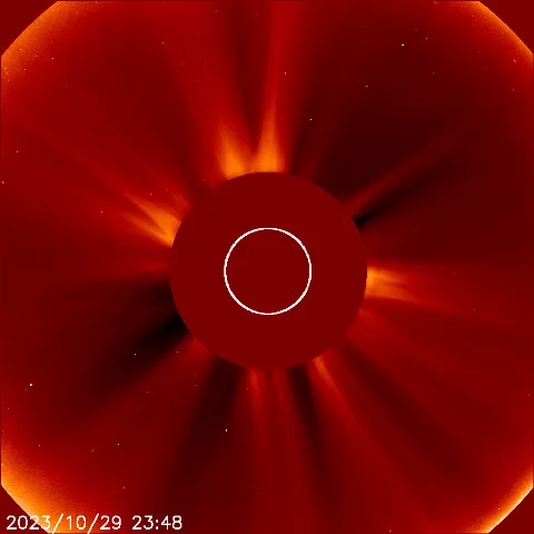 Image of solar wind