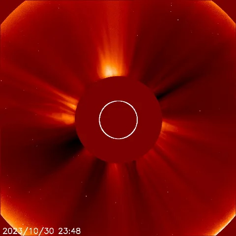 Image of solar wind